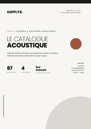 Supply8 Catalogue Acoustique
