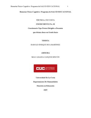 Instrumento2 Bienestar Fisico Cognitivo Programa De Salud Educacional