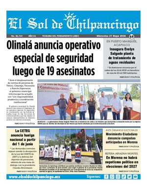 El Sol De Chilpancingo 27 Mayo 2026 Compressed