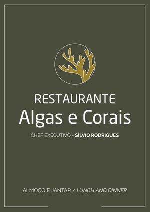 Menu Algas E Corals