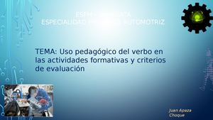 Uso Del Verbo En Pdc
