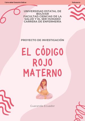 Guía Educo Comunicativa Código Rojo Materno