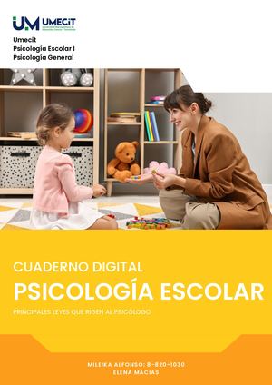 CUADERNO DIGITAL: Psicología Escolar