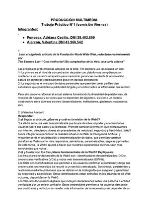 Producción Multimedia