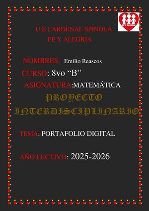 PROYECTO INTERDISCIPLINARIO