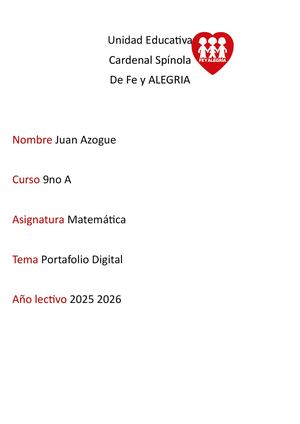 Trabajo De Matematicas