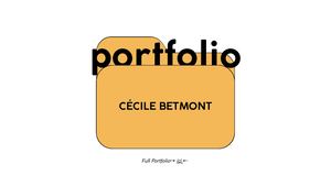 BETMONT Cécile - English Portfolio