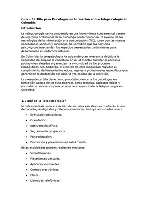 Guía Telepsicologia