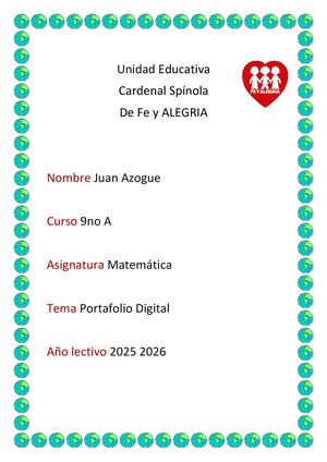 Trabajo De Matematicas