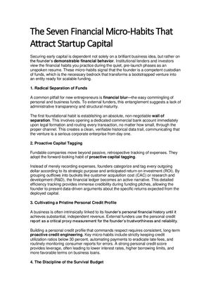 The Seven Financial Micro