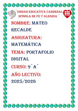 Proyecto Interdisciplinario Matematicas 1