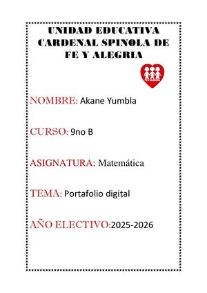 Yumbla Proyecto Indisiplinario 9no B