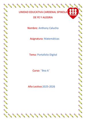 Proyecto Interdisiplinario Calucho Matematicas