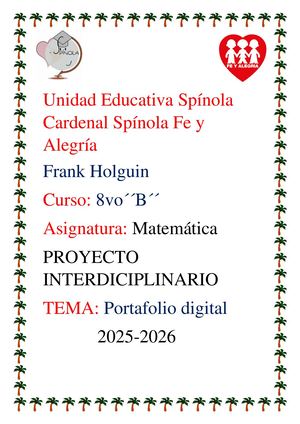 Portafolio Frank Holguin
