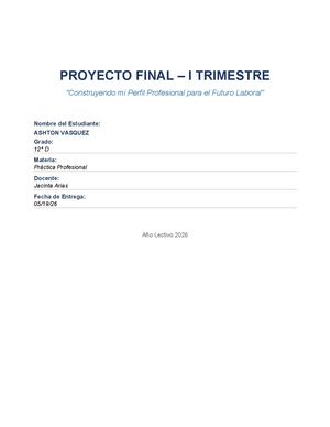 Proyecto Final