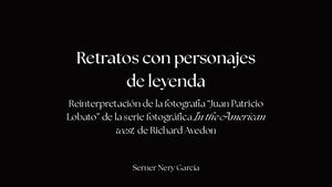 Retratos Con Personajes De Leyenda