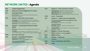 Network United event agenda