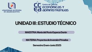 Unidad IIII Estudio Técnico