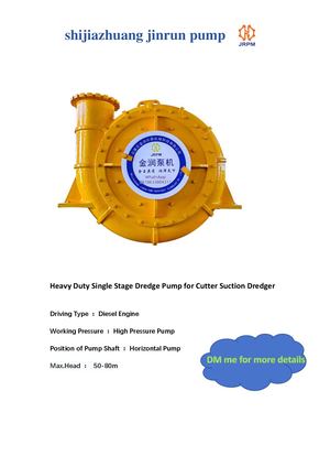 Wn Series Dredge Pump Brochure