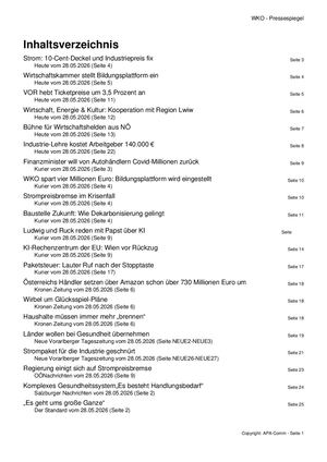 Pressespiegel 20260528