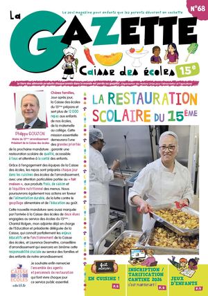 N°68 - Gazette de la Caisse des Écoles du 15e