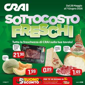 Volantino Crai Tirreno dal 28 maggio al 7 giugno