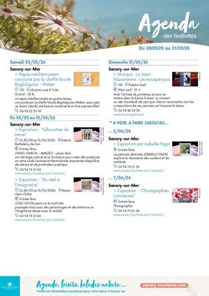 Agenda du week-end 30 & 31 mai 2026
