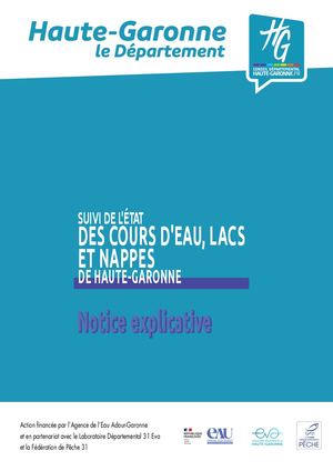 Suivi de l'état des cours d'eau, lacs et nappes en Haute-Garonne - Note explicative