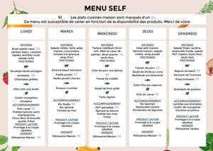 Menu Self Cfx Juin 1