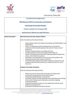 A Guidance Counslor And Strategic Partnerships Manager