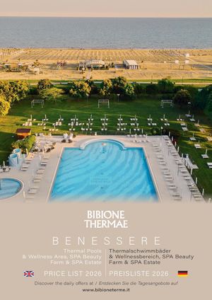BIBIONE THERMAE SPA Wellness PRICE LIST 2026    PREISLISTE 2026