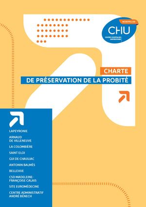 Charte de préservation de la probité 2026