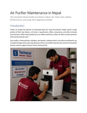 Air Purifier Maintenance In Nepal