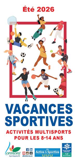 Vacances sportives 8 à 14 ans Eté 2026
