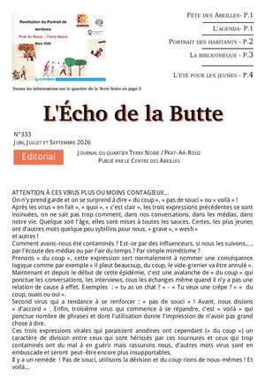 Echo de la Butte Juin à septembre
