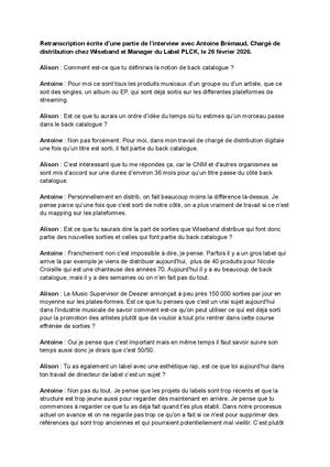 Interview Antoine Brémaud