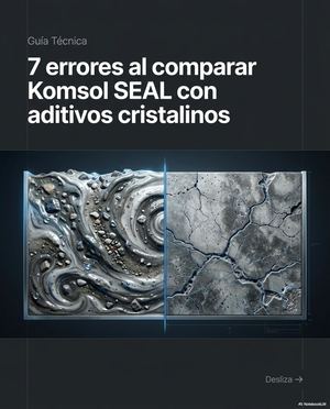 Guía Técnica: 7 errores al comparar Komsol SEAL con aditivos cristalinos