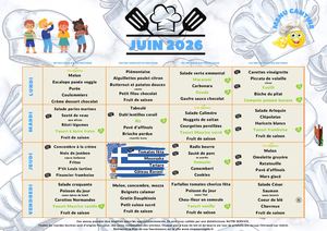 Menu - Juin-Juillet 2026