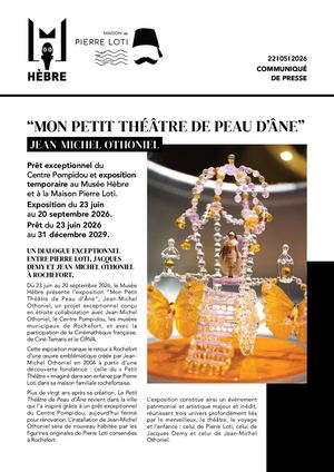 Dossier de Presse Othoniel Petit Theatre 2026
