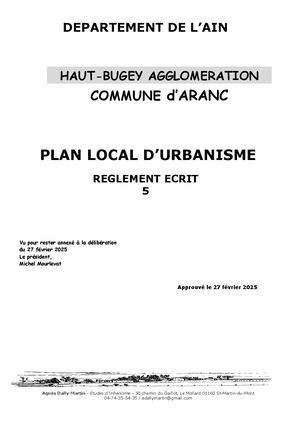 6 Règlement éCrit