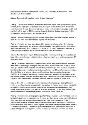 Interview Thierry