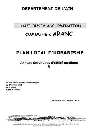7 - Page De Garde Servitudes D'utilité Publique