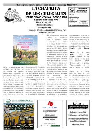 Periódico La Chacrita De Los Colegiales Mes De Mayo 2026