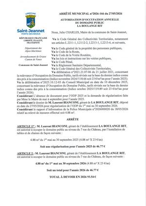 Am N°2026 166 Odp Annuelle 2025 2026 La Boulange Rit