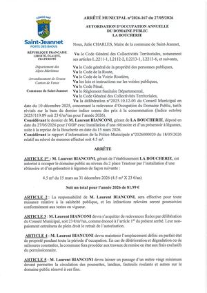 Am N°2026 167 Odp Annuelle 2026 La Boucherie
