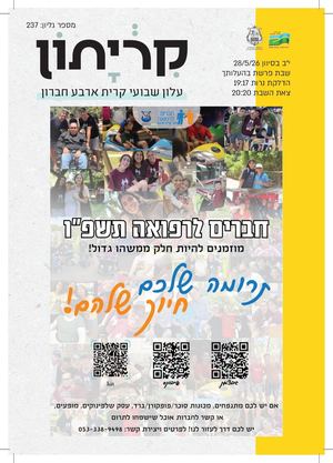 קריתון פרשת בהעלותך 27 5 26