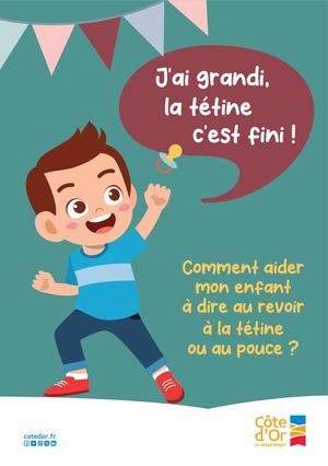 J’ai grandi, la tétine c’est fini !