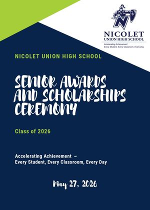 2026 Senior Awards & Scholarships Ceremony Booklet