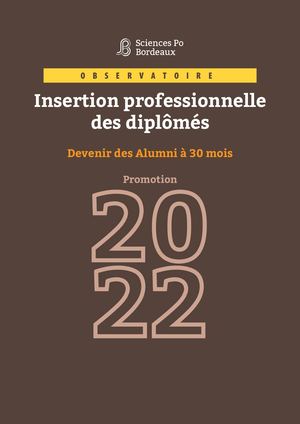 Sciences Po Bordeaux Insertion Professionnelle Des Diplomés 2023