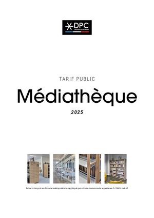 Tarif Médiathèque DPC 2025